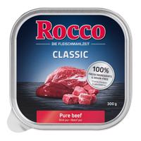 27x300g Rocco Classic tálcás nedves kutyatáp- Marha pur