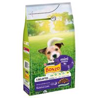 2x1,5kg PURINA Bonzo Mini Menü marha & bárány száraz kutyatáp