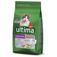 2x1,5kg Ultima Cat Sterilized Sensible pisztrángszáraz macskatáp 20% kedvezménnyel