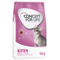 2x10kg Concept for Life Kitten száraz macskatáp 15% kedvezménnyel