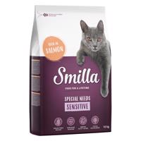 2x10kg Smilla Adult Sensitive lazac gabonamentes száraz macskatáp