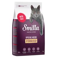 2x10kg Smilla Adult Sterilised marha száraz macskatáp