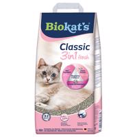 2x10l Biokat´s Classic Fresh 3in1 macskaalom babapúder illattal