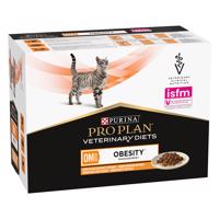 2x10x85g PURINA PRO PLAN Veterinary Diets Feline OM ST/OX - Obesity Management csirke nedves macskatáp