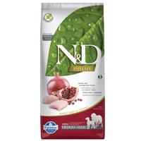 2x12kg Farmina N&D Gabonamentes Felnőtt Medium csirkével és gránátalmával szárazeledel Farmina N&D Grain-Free Adult Medium csirke és gránátalma szárazeledel