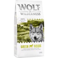 2x12kg Wolf of Wilderness Adult ''Green Fields'' bárány - gabonamentes száraz kutyatáp