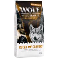 2x12kg Wolf of Wilderness "Rocky Canyons" - szabadtartású marha, gabonamentes száraz kutyatáp