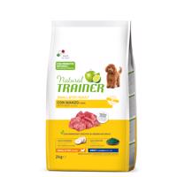 2x2kg Natural Trainer Dog Adult Small & Toy marha száraz kutyatáp