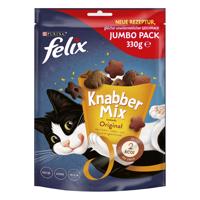 2x330g Felix Knabber Mix macskasnack - Original