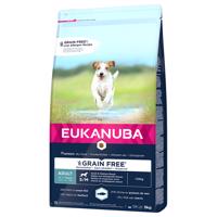 2x3kg Eukanuba Grain Free Adult Small / Medium Breed tengeri hal száraz kutyatáp