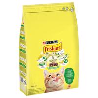 2x4kg PURINA Friskies Adult Cat nyúl, csirke & zöldség száraz macskatáp