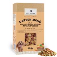 2x500g PAWS PATCH Garten Menü Nr. 3.: sárgarépa, burgonya, pasztinák, alma, vízitorma étrend-kiegészítő eledel kutyáknak