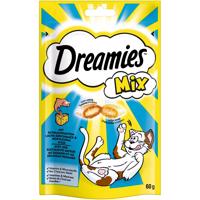 2x60g Dreamies Mix Lazac & sajt macskacsemege jutalomfalat macskáknak