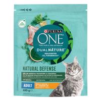 2x650g Purina ONE Dual Nature csirke & spirulina száraz macskatáp