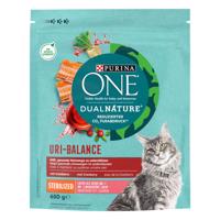 2x650g Purina One Dual Nature Sterilized lazac & áfonya száraz macskatáp