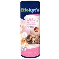 2x700g Biokat´s Baby Powder Deo Pearls macskatoalettekhez