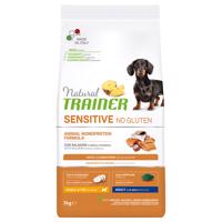 2x7kg Natural Trainer Sensitive No Gluten Adult Small lazac száraz kutyatáp