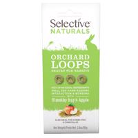 2x80g Selective Naturals Orchard Loops kisállatsnack nyulak, tengerimalacok & csincsillák számára