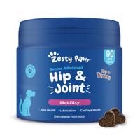 2x90db Zesty Paws Senior Hip & Joint Chews étrend-kiegészítő kutyáknak