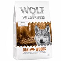 3 + 1 ingyen! 4 x 1 kg Wolf of Wilderness  - Adult 'Oak Woods' vaddisznó - gabonamentes