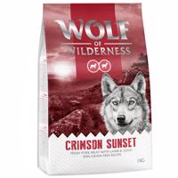 3 + 1 ingyen! 4 x 1 kg Wolf of Wilderness  - "Crimson Sunset" - bárány & kecske