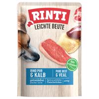 30x400g RINTI Leichte Beute nedves kutyatáp - Marha pur &  borjú