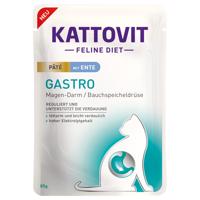 30x85 g Kattovit Gastro Paté kacsa nedves macskaeledel