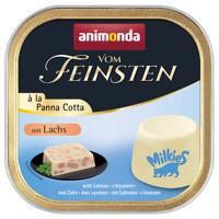 32x100g animonda Vom Feinsten Adult à la Panna Cotta lazac nedves macskatáp