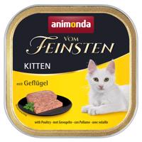 32x100g animonda vom Feinsten Kitten nedves macskatáp vegyesen