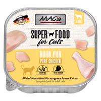 32x100g MAC's Cat Csirke Pur tálcás nedves macskatáp