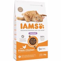 3kg IAMS Advanced Nutrition Hairball csirke száraz macskatáp