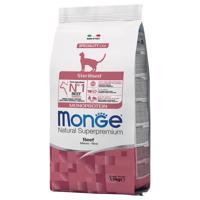 3x1,5kg Monge Monoprotein Sterilized marha száraz macskatáp