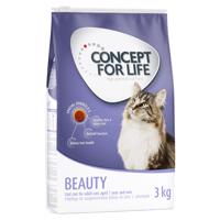 3x3kg Concept for Life Beauty száraz macskatáp 20% kedvezménnyel