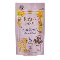 3x50g Rosie's Farm Snacks "Mini Steak Hearts" Puppy pulyka kutyasnack