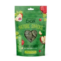 3x60g Burgess Excel Nature Snacks Herby Hearts kisállatsnack nyulaknak, tengerimalacoknak