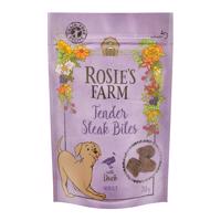 3x70g Rosie's Farm Snacks Adult "Tender Steak Bites" kacsa kutyasnack