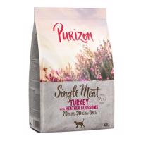 400g Purizon Single Meat pulyka & hanga száraz macskatáp