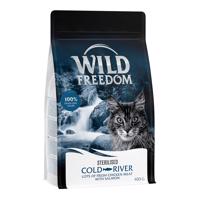 400g Wild Freedom Adult "Cold River" Sterilised lazac gabonamentes száraz macskatáp