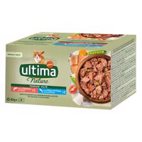 40x85g Ultima Nature Paté lazac & tengeri hal nedves macskatáp