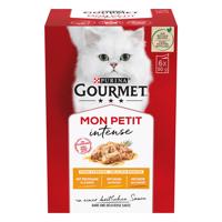 48x50g Gourmet Mon Petit Szárnyas multipack: kacsa, csirke, pulyka nedves macskatáp 20% kedvezménnyel