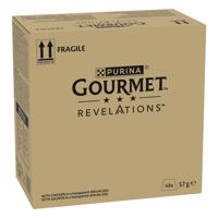 48x57g Gourmet Revelations Fine Cuts csirke és lazac nedves macskatáp