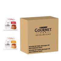 48x57g Gourmet Revelations Mousse  Marha & csirke nedves macskatáp