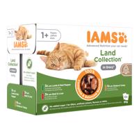 48x85g IAMS Advanced Nutrition Adult Land Mix szószban nedves macskatáp