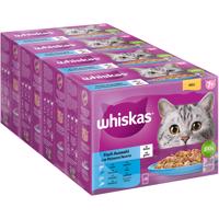 48x85g Whiskas 7+ Senior halválogatás aszpikban nedves macskatáp