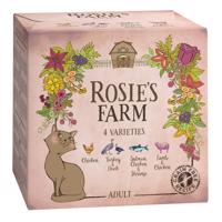 4x100g Rosie's Farm Adult nedves macskatáp csomagban 4 változattal rendkívüli kedvezménnyel