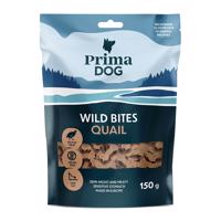 4x150g PrimaDog Wild Bites Soft Snack Fürj & galagonya kutyasnack