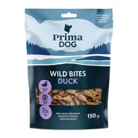 4x150g PrimaDog Wild Bites Soft Snack Kacsa & kasvirágkutyasnack