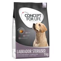 4x1kg Concept for Life Labrador Sterilised száraz kutyatáp 10% kedvezménnnyel