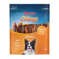 4x200g Rocco Chings Double kutyasnack-Csirke & máj