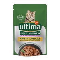 4x70g Ultima Cat Expert Nutrition Difficult Appetite tonhal & csirke nedves macskatáp